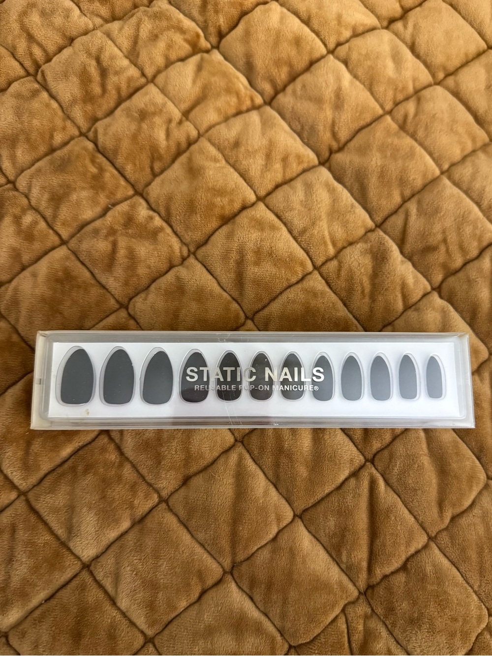 Black Press On Static Nails